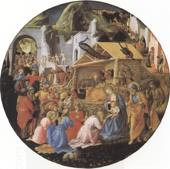 Sandro Botticelli filippo lippi,Adoration of the Magi (mk36) oil painting picture